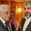 Tổng thống Palestine Mahmoud Abbas và thủ lĩnh Khaled Mashaal. (Nguồn: Internet)