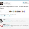 Tài khoản Twitter giả mạo tên của Tổng thống Hamid Karzai. (Nguồn: asianage.com)