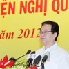 Thủ tướng Nguyễn Tấn Dũng phát biểu khai mạc Hội nghị. (Ảnh: Đức Tám/TTXVN)