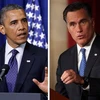 Tổng thống Barack Obama và ông Mitt Romney (Nguồn: deseretnews.com)