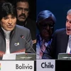 Tổng thống Bolivia và Chile tại hội nghị thượng đỉnh mới đây của Cộng đồng các nước Mỹ Latinh và Caribe. (Nguồn: AFP)
