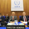 Tổng Giám đốc IAEA Yukiya Amano (giữa) tại một hội nghị ở Vienna. (Ảnh: AFP/TTXVN)