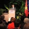 Thứ trưởng Ngoại giao Việt Nam Bùi Thanh Sơn phát biểu tại Hội nghị. (Ảnh: Lê Hà-Trung Dũng/Vietnam+)
