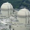 Lò phản ứng số 3 (phải) của nhà máy điện hạt nhân Ohi thuộc Công ty điện lực Kansai ở thị trấn Ohi, quận Fukui, miền trung Nhật Bản. (Ảnh: Kyodo/TTXVN)