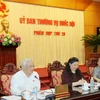 Phó Chủ tịch Quốc hội Uông Chu Lưu phát biểu tại phiên họp. (Ảnh: An Đăng/TTXVN)