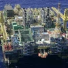 Cơ sở khai thác dầu P-52 của Petrobras ở lòng chảo Campos. (Ảnh: Xinhua/Reuters)