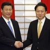 Phó Chủ tịch Trung Quốc Tập Cận Bình gặp gỡ Thủ tướng Nhật Bản Yukio Hatoyama (bên phải) tại Tokyo ngày 14/12. (Ảnh: Reuters)