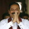 Tổng thống Mahinda Rajapakse sau khi tái đắc cử cương vị tổng thống Sri Lanka. (Ảnh: Reuters)