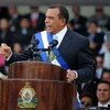 Tân Tổng thống Porfirio Lobo phát biểu tại lễ nhậm chức. (Ảnh: AFP/TTXVN)