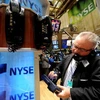Các nhà đầu tư tại thị trường chứng khoán ở New York ngày 20/5. (Nguồn: THX/TTXVN) 