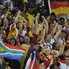 Khán giả trên sân vận động Moses Mabhida ở Durban, Nam Phi trong trận Đức-Australia ngày 14/6. (Nguồn: AFP/TTXVN)