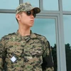 Binh sĩ Hàn Quốc gác tại Panmunjom hôm diễn ra cuộc hội đàm cấp tá vòng 1 ngày 15/7. (Nguồn: THX/TTXVN)