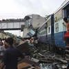 Tại hiện trường sau vụ tai nạn tàu hỏa thảm khốc hồi tháng Năm ở Ấn Độ. (Nguồn: AFP/TTXVN)