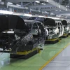 Sản xuất một mẫu xe Lada - Lada Kalina - tại nhà máy của Avtovaz. (Nguồn: Internet)