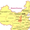 Vị trí của tỉnh Thiểm Tây (chữ màu hồng) trên bản đồ Trung Quốc, nơi bộ hài cốt được phát hiện. Ảnh minh họa. (Nguồn: Internet)