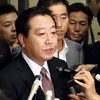 Bộ trưởng Tài chính Nhật Bản Yoshihiko Noda trả lời phỏng vấn tại Tokyo ngày 15/9 về việc Chính phủ can thiệp thị trường tiền tệ. (Nguồn: AFP/TTXVN)