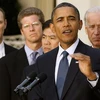 Tổng thống Barack Obama thúc giục Quốc hội thông qua luật giảm thuế cho tầng lớp trung lưu ngày 15/9. (Nguồn: Getty Images) 