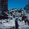 Cảnh đổ nát sau trận động đất ở Mexico City vào năm 1985. (Nguồn: Internet)