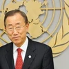 Tổng Thư ký Ban Ki-moon tại trụ sở Liên hợp quốc ở New York ngày 28/9. (Nguồn: Getty Images) 