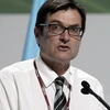 Bộ trưởng vấn đề biến đổi khí hậu Australia Greg Combet có bài phát biểu tại Cancun ngày 9/12. (Nguồn: Reuters) 