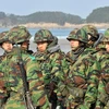 Binh sĩ Hàn Quốc trong cuộc tập trận chung Mỹ-Hàn hồi tháng 11. Ảnh minh họa. (Nguồn: AFP/TTXVN) 