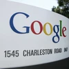Logo của Tập đoàn Google tại trụ sở Mountain View ở thung lũng Silicon, miền Nam San Francisco, Mỹ. (Nguồn: AFP/TTXVN)