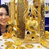 Đồ tạo tác bằng vàng nguyên chất. (Nguồn: AFP/TTXVN)