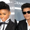 Janelle Monae và Bruno Mars. (Nguồn: Internet)