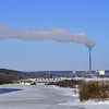 Luồng khí thoát ra từ một nhà máy điện chạy bằng than tại Mỹ. Ảnh minh họa. (Nguồn: AFP/TTXVN)