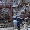 Cảnh tàn phá ở Miyagi, Nhật Bản ngày 22/3. (Nguồn: AFP/TTXVN) 