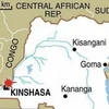 Vị trí bản đồ của sân bay Kinshasa ở Congo. (Nguồn: AFP)