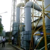 Hệ thống xử lý khí mới của chi nhánh công ty Tung Kuang. (Ảnh: Trấn Tiến Duẩn/TTXVN) 