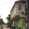 Nhà siêu mỏng trên đường Khuất Duy Tiến, quận Thanh Xuân. (Ảnh: Trọng Đức/TTXVN) 
