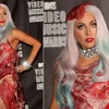 Trang phục thịt sống của Lady Gaga trong VMAs năm ngoái. (Nguồn: Internet) 