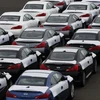 Các xe Nissan Infiniti chuẩn bị được xuất khẩu sang Mỹ. (Nguồn: Reuters)
