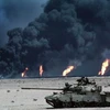 Hình ảnh chiến sự trong cuộc chiến tranh Iraq-Kuwait. (Nguồn: Internet)