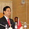 Thủ tướng Nguyễn Tấn Dũng tham dự phiên họp kín của Hội nghị Thượng đỉnh các nước Tiểu vùng sông Mekong mở rộng lần thứ 4 (GMS 4). (Ảnh: Đức Tám/TTXVN)