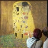 Bức họa nổi tiếng nhất của Klimt "The Kiss." (Nguồn: AFP)
