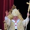 Giáo Hoàng Benedict XVI phát biểu trong ngày Lễ Phục sinh tại tòa thánh Vatican hồi tháng Tư năm ngoái. (Nguồn: AFP/TTXVN)