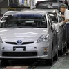 Kiểm nghiệm xe Prius tại nhà máy của hãng Toyota ở Toyota, quận Aichi. (Nguồn: AFP/TTXVN)