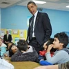Ông Obama tại một lớp học. Ảnh minh họa. (Nguồn: huffingtonpost.com) 