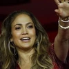 JLo hào hứng tại lễ hội hóa trang Carnival ở Rio de Janeiro, Brazil ngày 19/2. (Nguồn: AP)