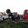 Nơi đường sắt cắt ngang đường dân sinh là những điểm hay xảy ra tai nạn. (Ảnh minh họa: Nguyễn Văn Nhật/TTXVN)