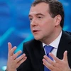 Ông Medvedev trả lời phỏng vấn ngày 26/4. (Nguồn: Getty)