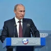 Tổng thống Nga Vladimir Putin phát biểu tại diễn đàn. (Nguồn: AFP/TTXVN)