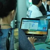 Ultrabook™ được trưng bày tại buổi ra mắt. (Ảnh: H.Minh/Vietnam+)