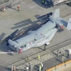 Máy bay quân sự Osprey vừa được chuyển đến căn cứ Iwakuni ngày 23/7 để bay thử nghiệm. (Nguồn: Kyodo/TTXVN)