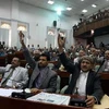 Các thành viên Quốc hội Yemen biểu quyết thông qua luật miễn truy tố cho9 Tổng thống Saleh hồi tháng Mộ̣t năm nay. (Nguồn: AFP/TTXVN)