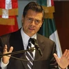 Tổng thống Mexico Enrique Peña Nieto phát biểu tại Lima, Peru ngày 14/9. (Nguồn: Reuters)