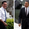 Theo các cuộc thăm dò, ông Obama đang tạm thời dẫn trước ông Romney. (Nguồn: AP)